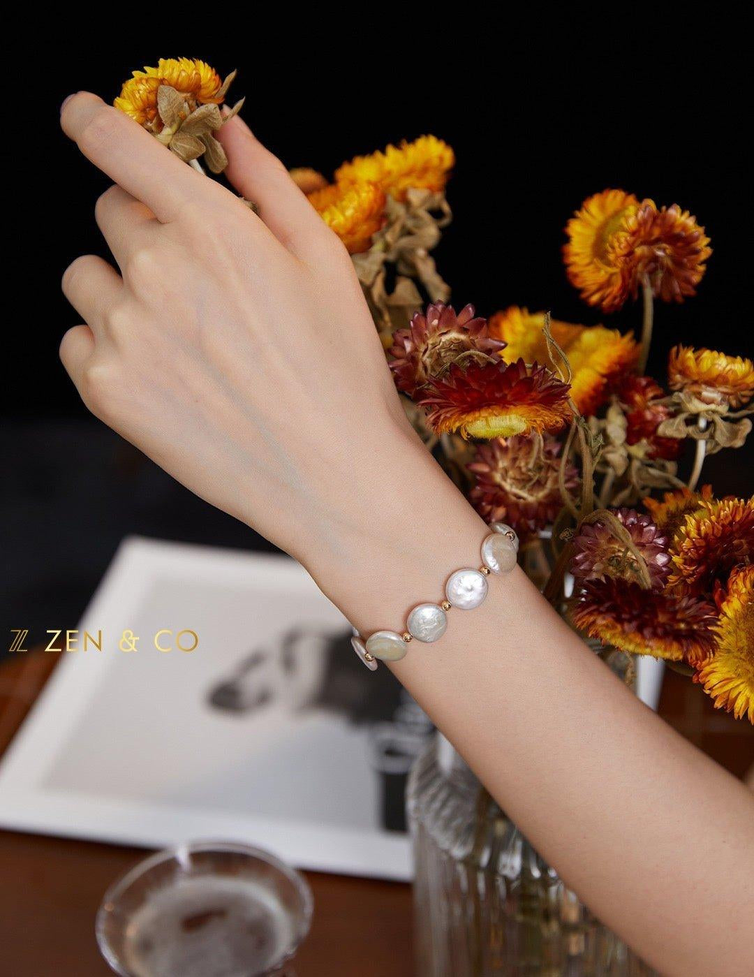 DIANA Baroque pearl button bracelet - ZEN&CO Studio