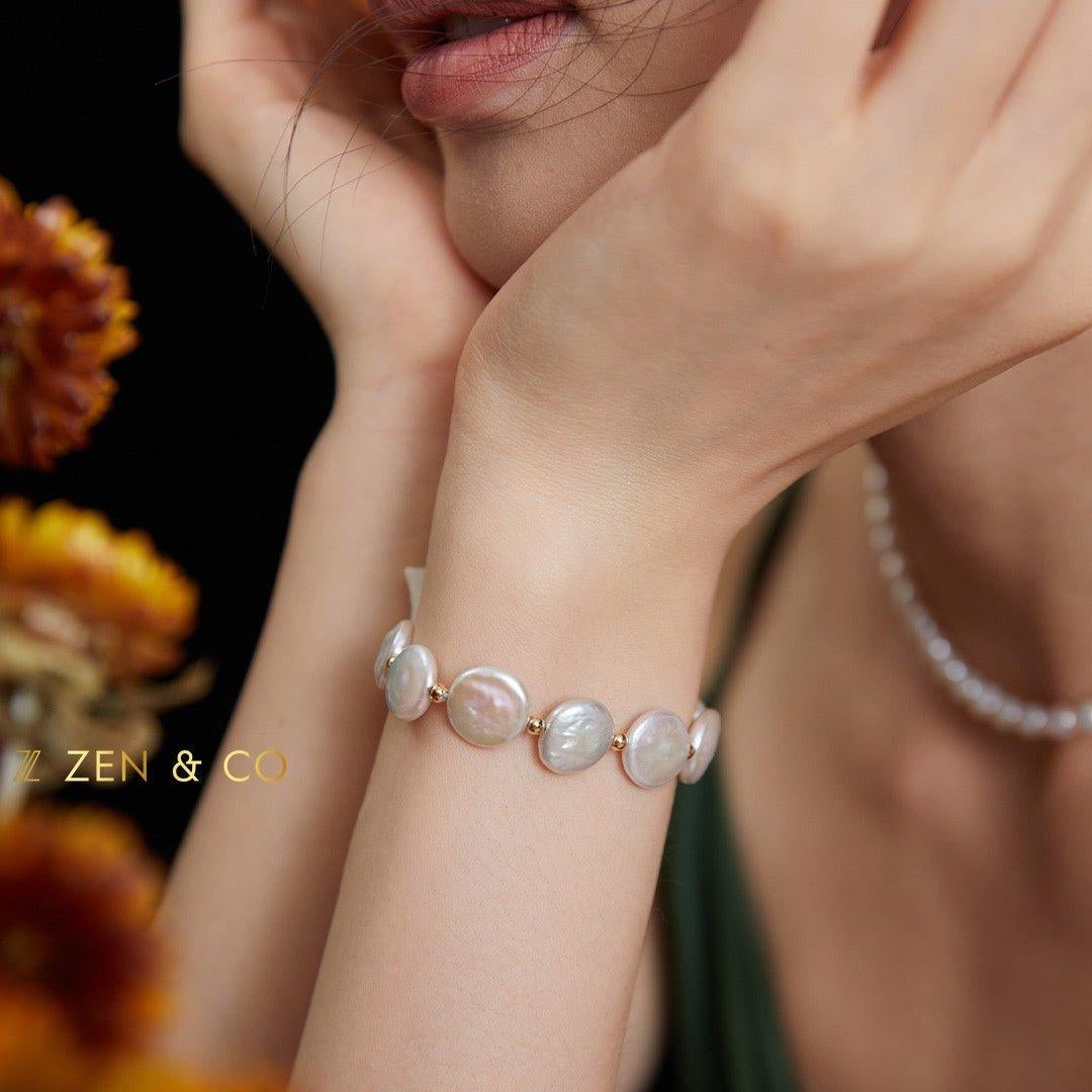 DIANA Baroque pearl button bracelet - ZEN&CO Studio