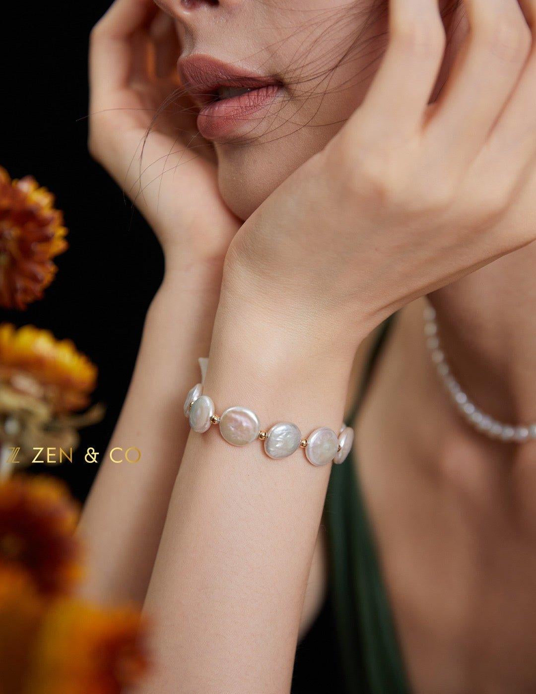 DIANA Baroque pearl button bracelet - ZEN&CO Studio