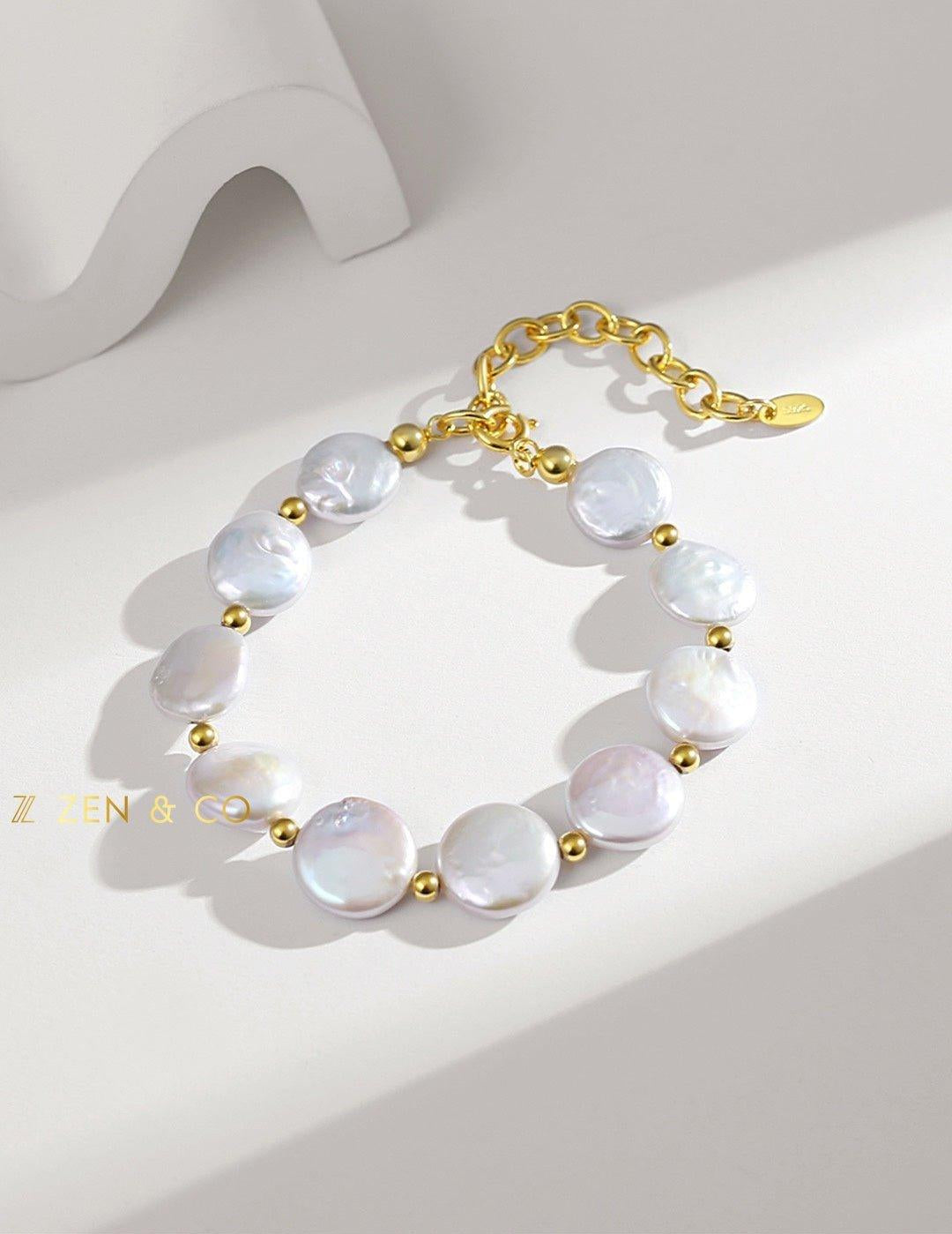 DIANA Baroque pearl button bracelet - ZEN&CO Studio