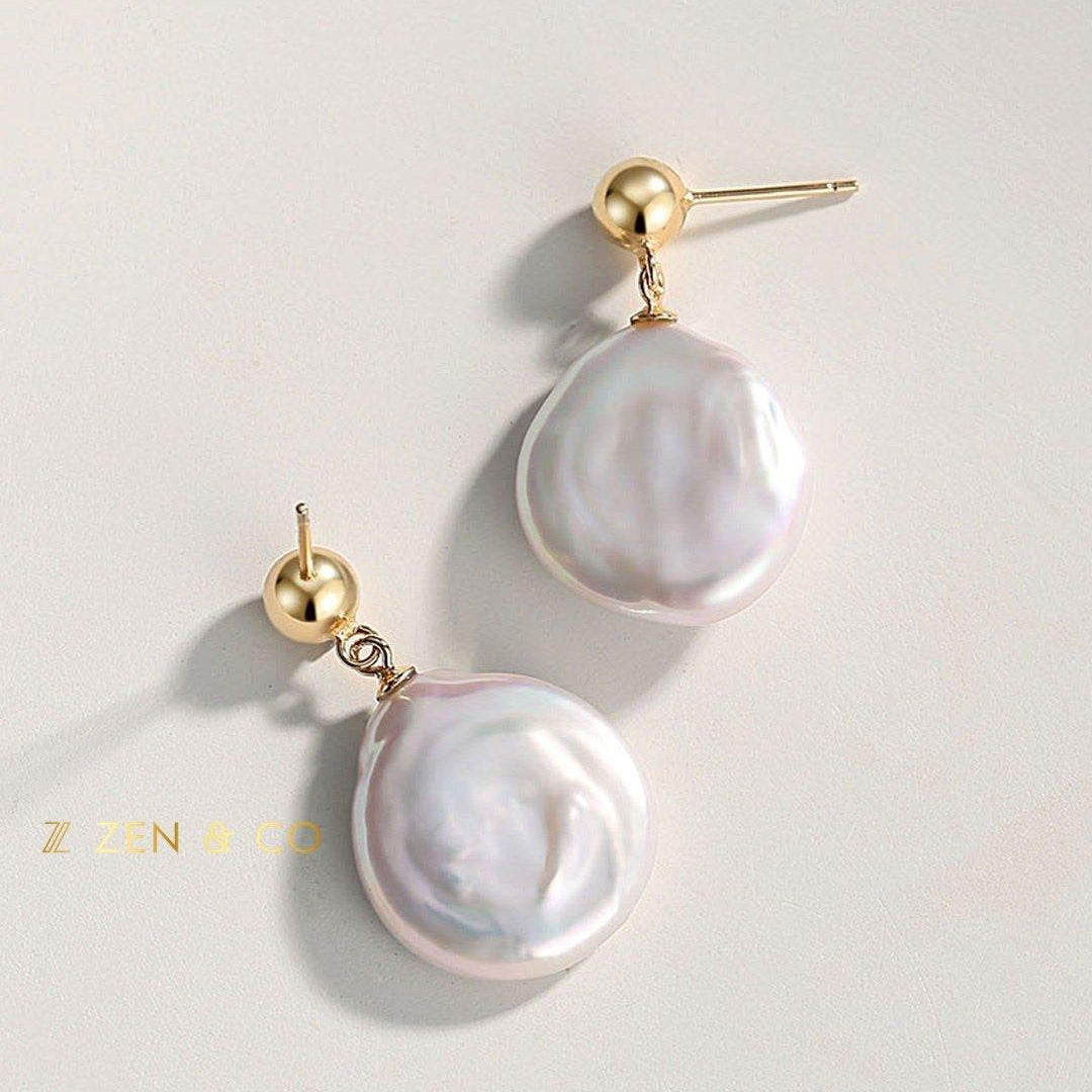 DIANA Baroque pearl drop earrings - ZEN&CO Studio