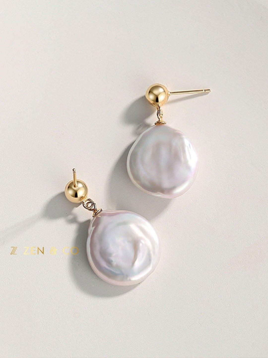 DIANA Baroque pearl drop earrings - ZEN&CO Studio