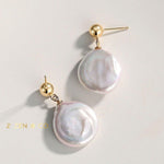 DIANA Baroque pearl drop earrings - ZEN&CO Studio