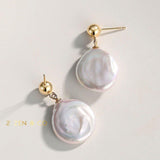 DIANA Baroque pearl drop earrings - ZEN&CO Studio