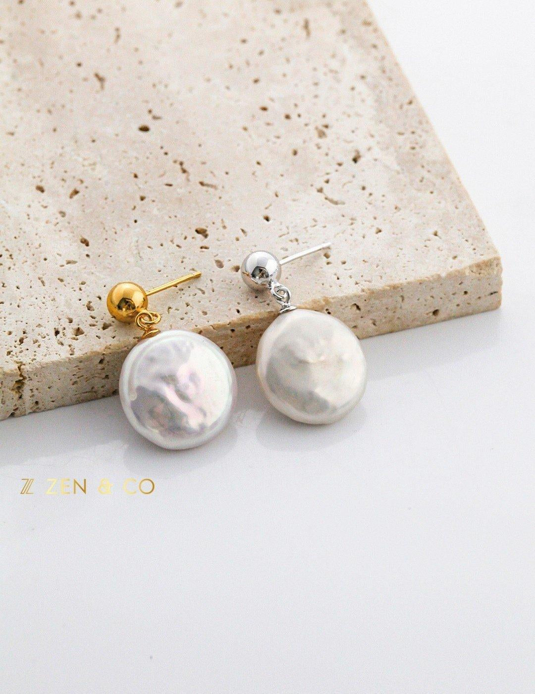 DIANA Baroque pearl drop earrings - ZEN&CO Studio