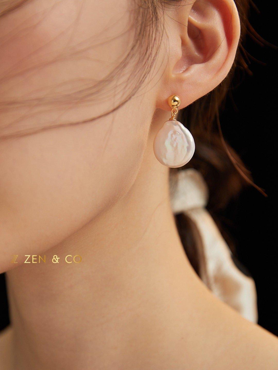 DIANA Baroque pearl drop earrings - ZEN&CO Studio