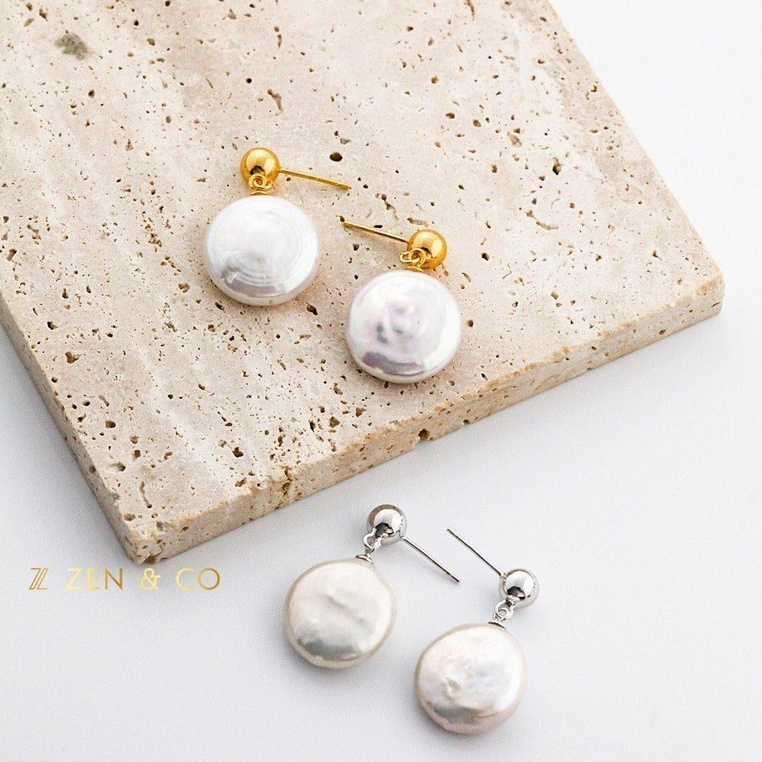 DIANA Baroque pearl drop earrings - ZEN&CO Studio