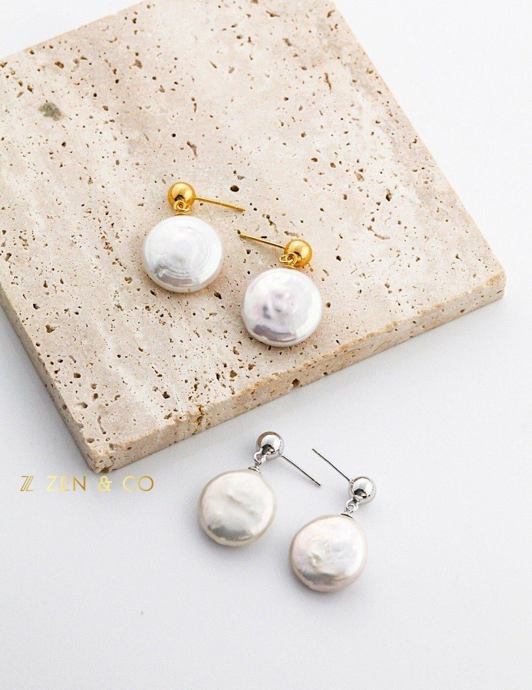 DIANA Baroque pearl drop earrings - ZEN&CO Studio