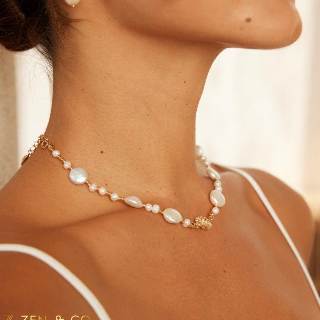 DOMINIQUE Extravagant Pearl Necklace - ZEN&CO Studio