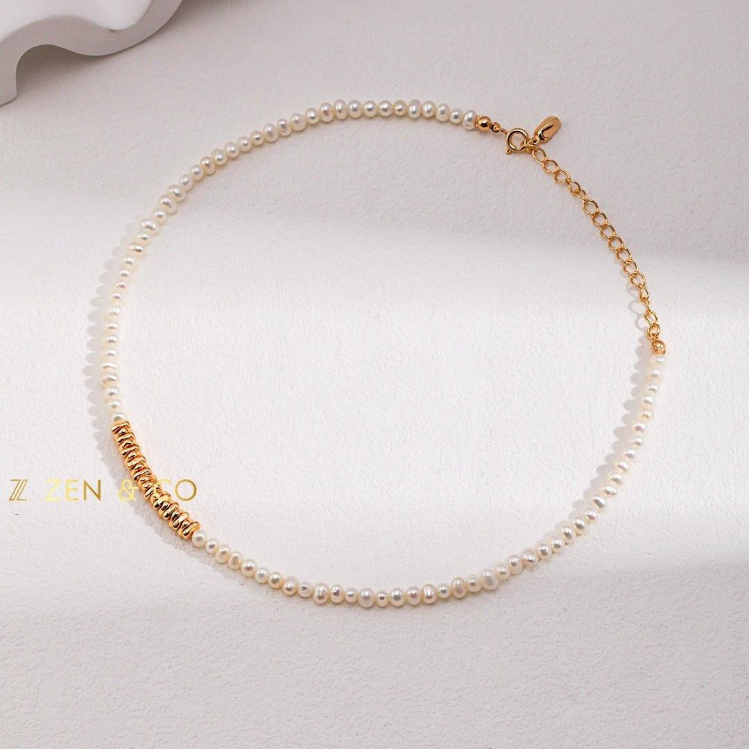 DOTTIE Tiny Beaded pearl necklace - ZEN&CO Studio