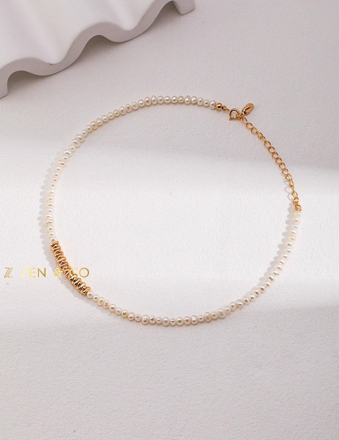 DOTTIE Tiny Beaded pearl necklace - ZEN&CO Studio