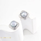 ELEANOR Pearl Stud Earrings - ZEN&CO Studio