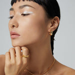 ELLA Round chunk hoop earrings - ZEN&CO Studio