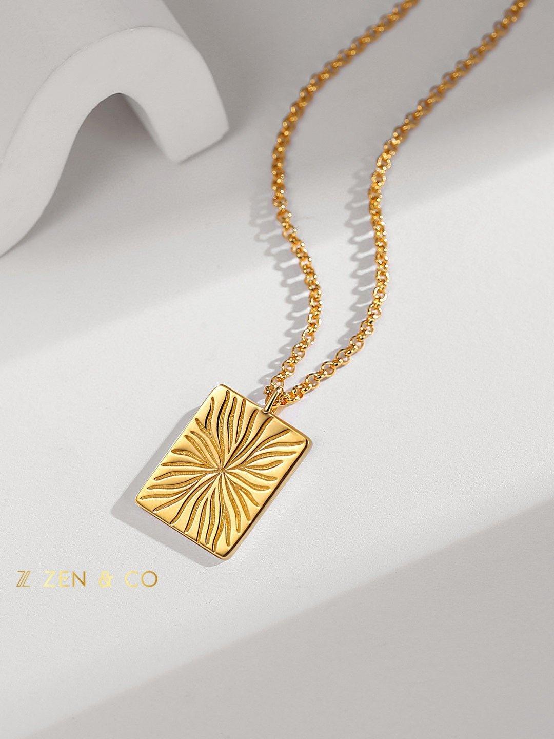 ESRA Gold pendant necklace and Double layer necklace - ZEN&CO Studio