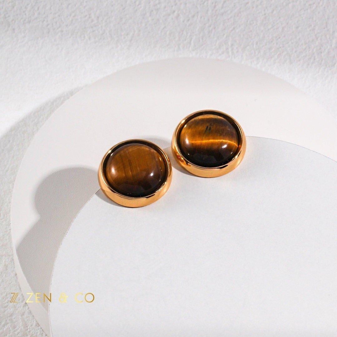 ETISHA stud earrings and open ring - ZEN&CO Studio