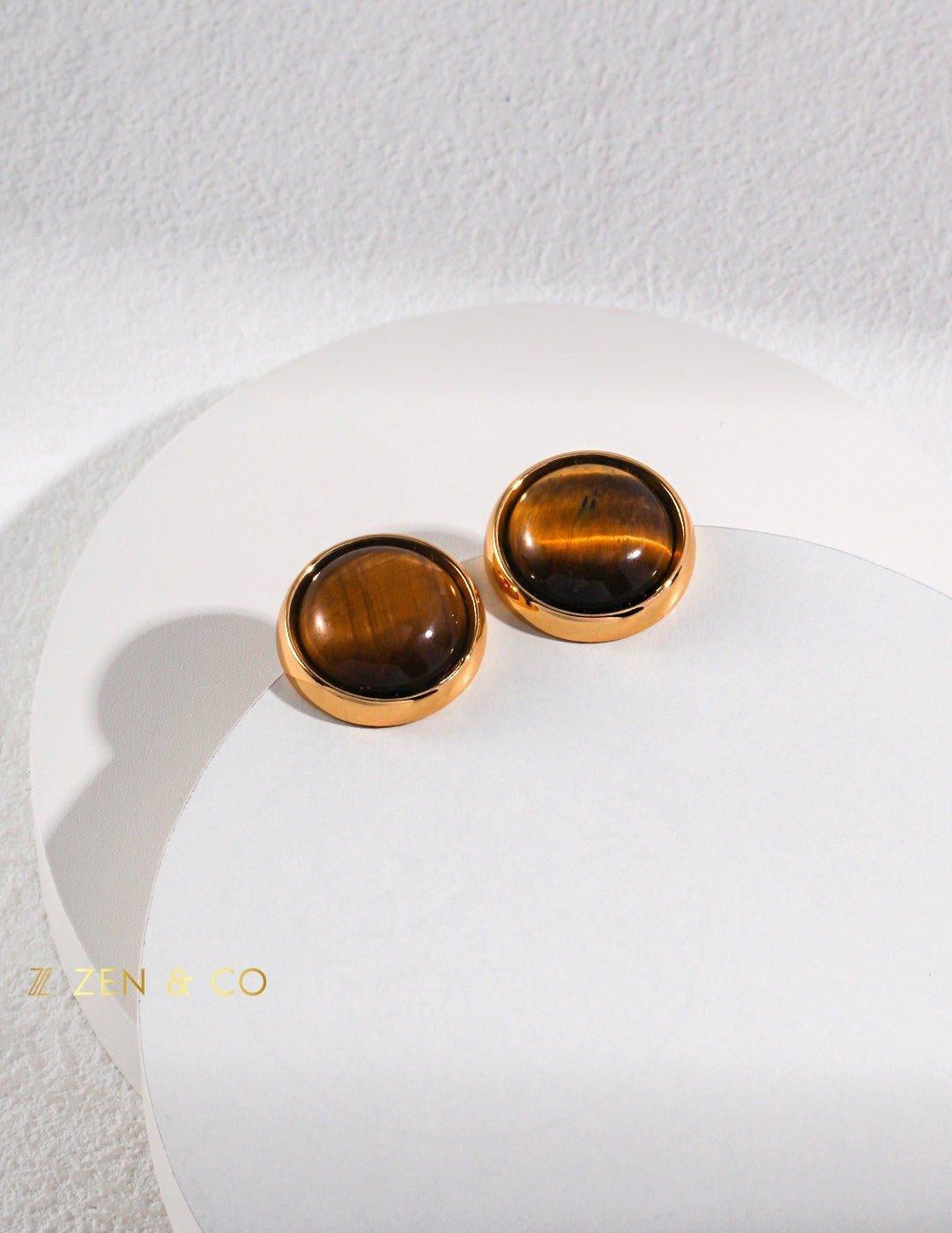 ETISHA stud earrings and open ring - ZEN&CO Studio