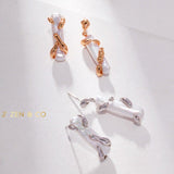 GAIA Dainty Baroque pearl asymmetric earrings and open ring - ZEN&CO Studio