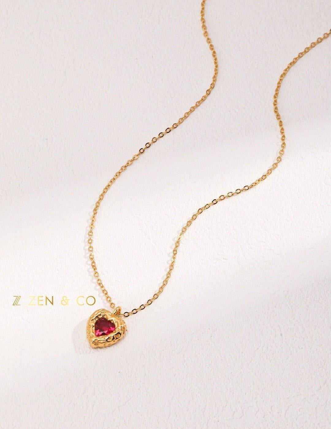 GEMA Barbie inspired heart pendant necklace - ZEN&CO Studio