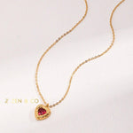 GEMA Barbie inspired heart pendant necklace - ZEN&CO Studio