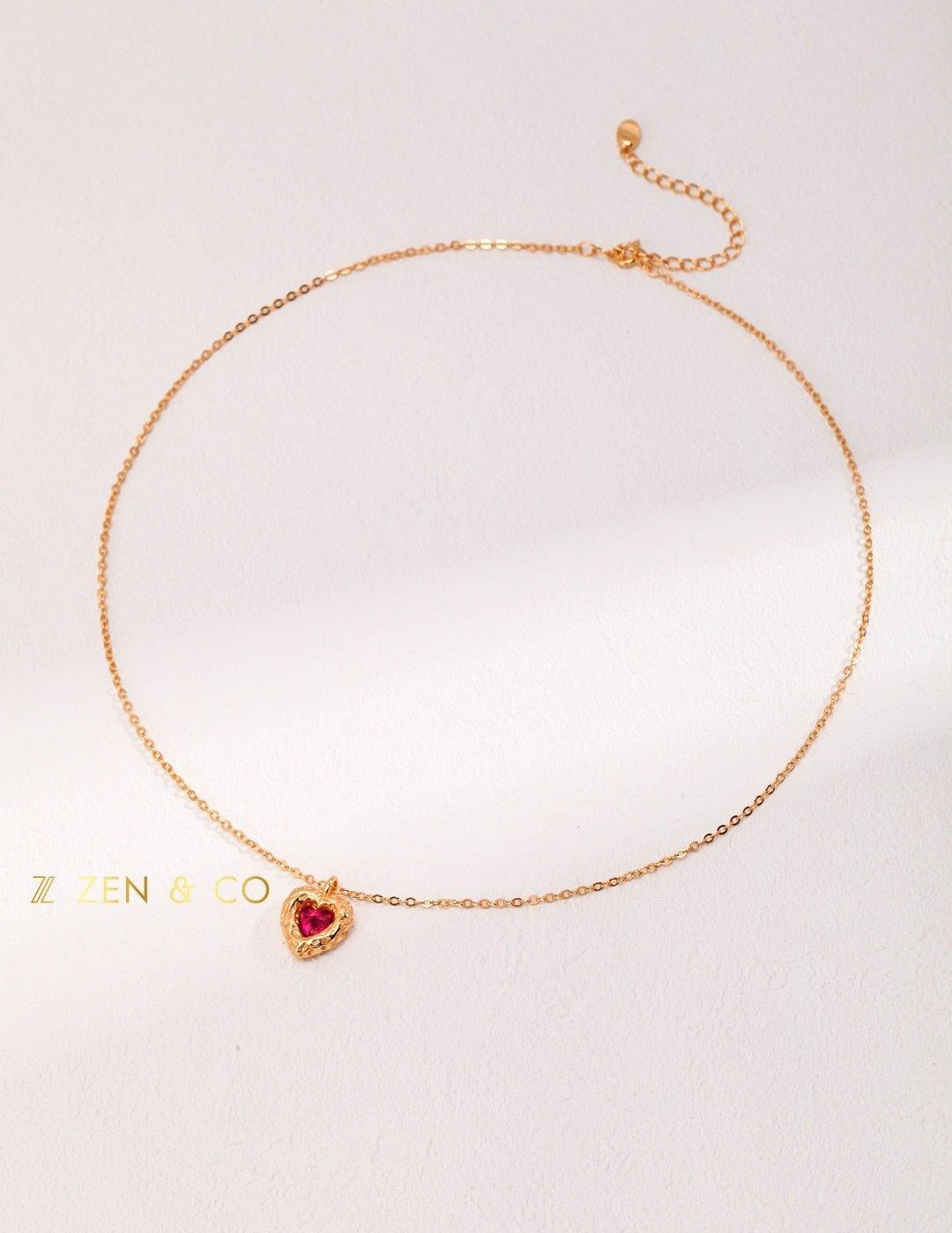 GEMA Barbie inspired heart pendant necklace - ZEN&CO Studio