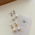 GOLDIE Pearl dangle earrings - ZEN&CO Studio