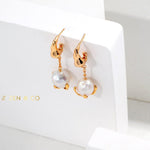 GOLDIE Pearl dangle earrings - ZEN&CO Studio