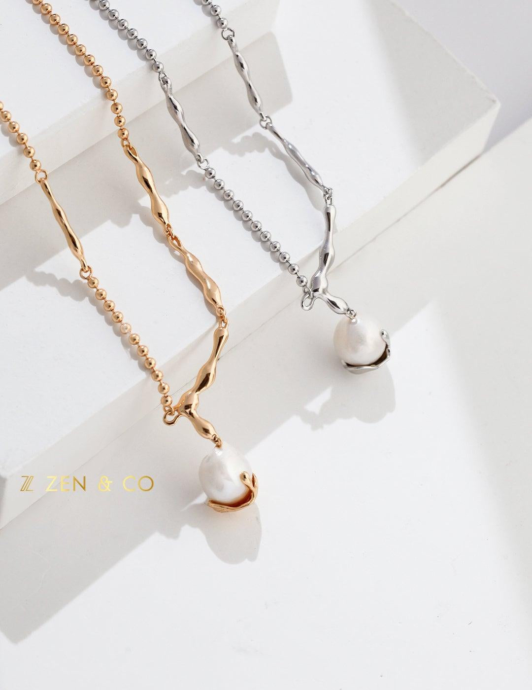 GOLDIE Pearl pendant necklace - ZEN&CO Studio