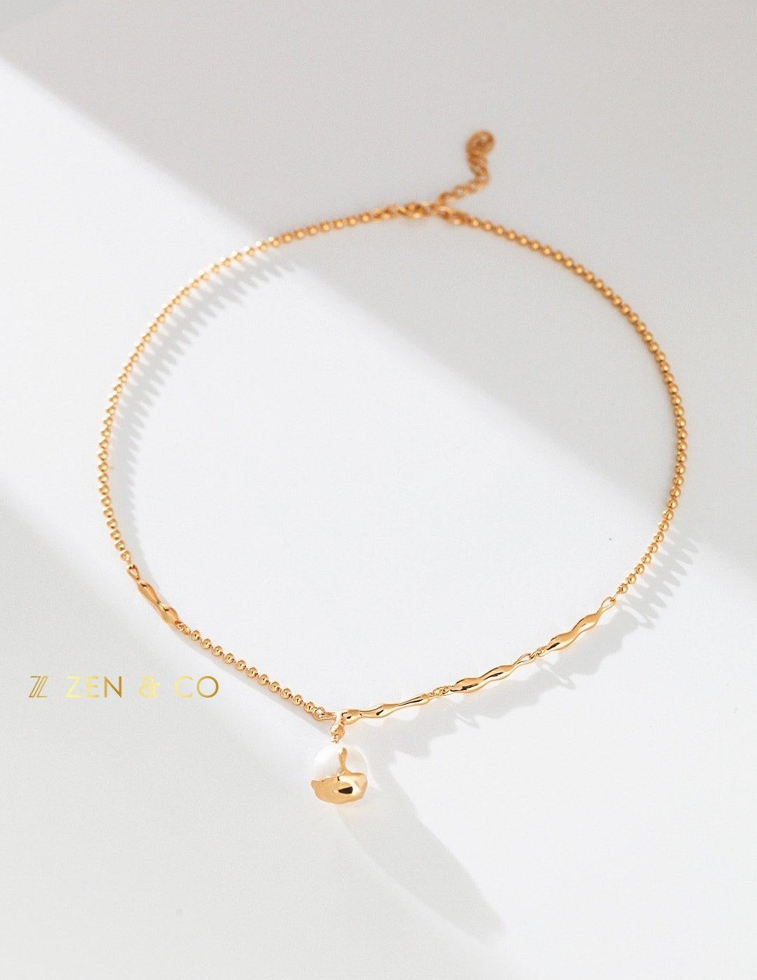 GOLDIE Pearl pendant necklace - ZEN&CO Studio