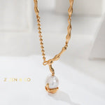 GOLDIE Pearl pendant necklace - ZEN&CO Studio