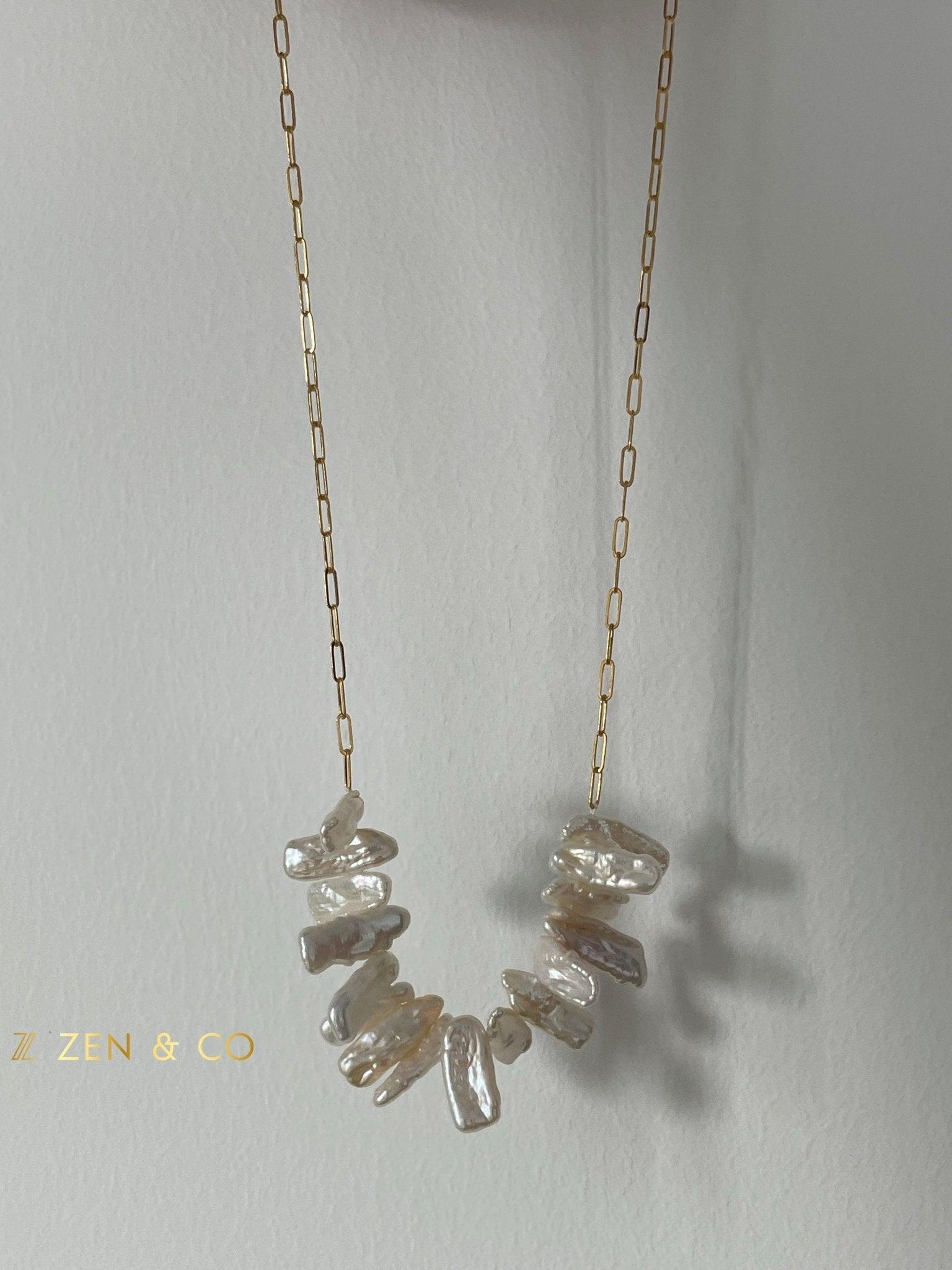 HAERIN Keshi pearl gold necklace - ZEN&CO Studio