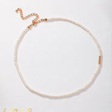 HANNAH Beaded dainty pearl necklace - ZEN&CO Studio