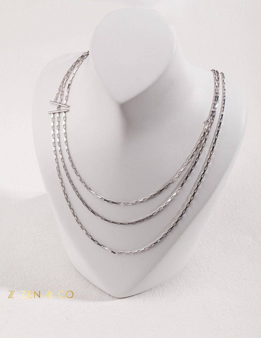 HARPER Minimalist 3 layer stackable necklace - ZEN&CO Studio