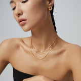 HARPER Minimalist 3 layer stackable necklace - ZEN&CO Studio