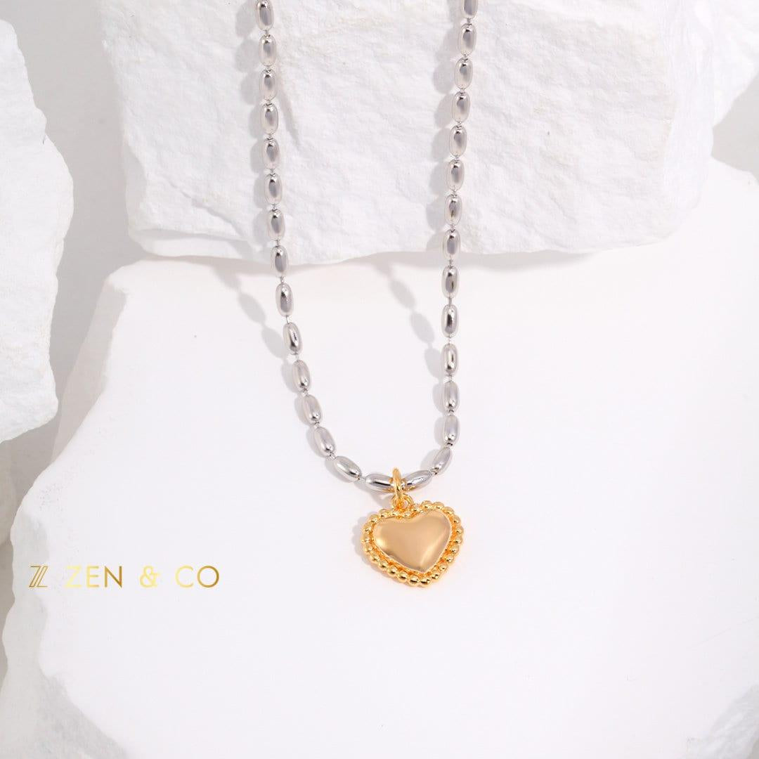 HAZEL Barbie inspired puffy heart pendant necklace - ZEN&CO Studio