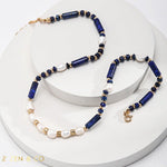 HEMA Lapis Lazuli and Pearl Necklace - ZEN&CO Studio