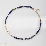 HEMA Lapis Lazuli and Pearl Necklace - ZEN&CO Studio