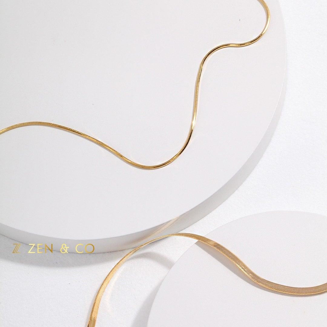 HERRINGBONE Minimalist Herringbone necklace - ZEN&CO Studio