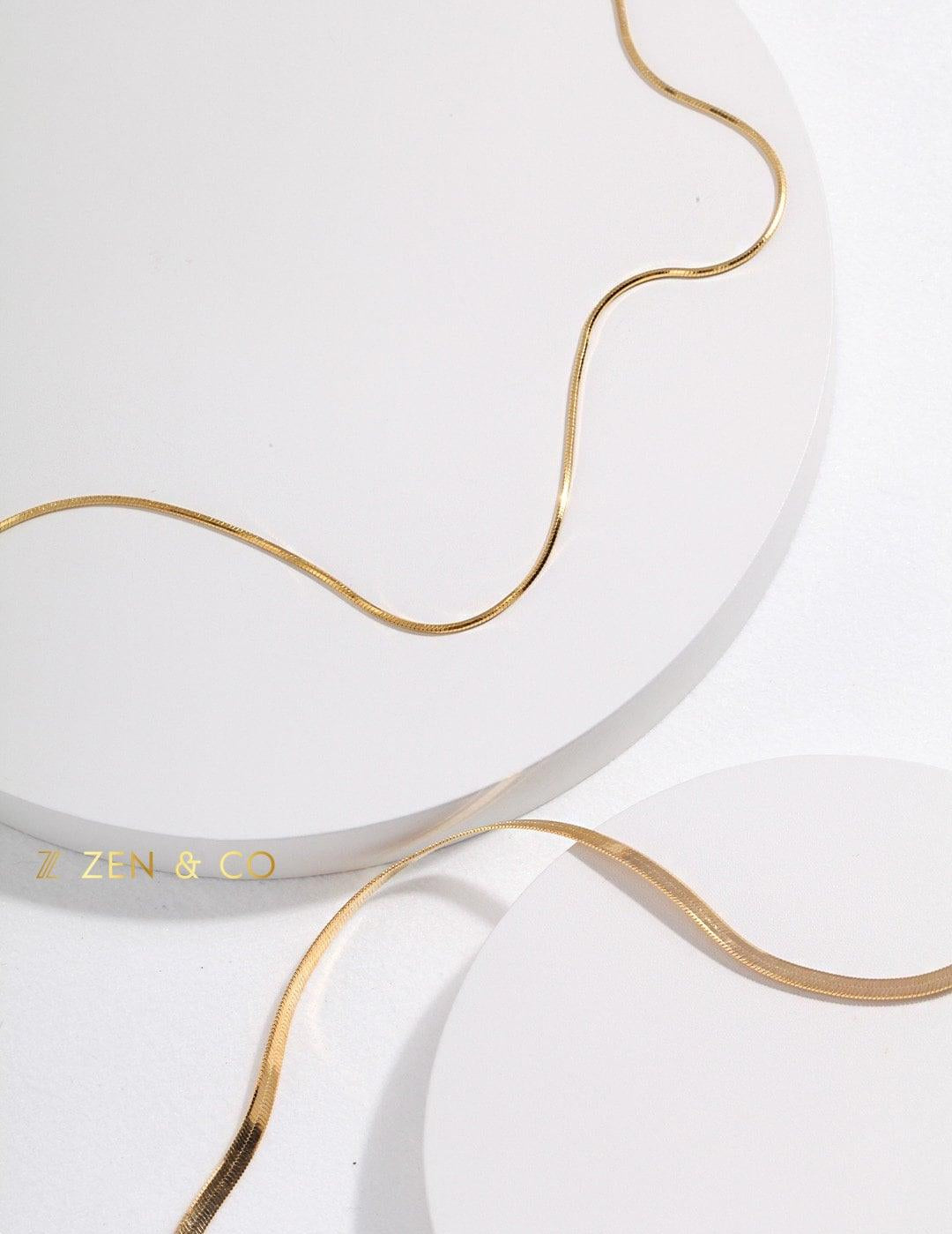 HERRINGBONE Minimalist Herringbone necklace - ZEN&CO Studio