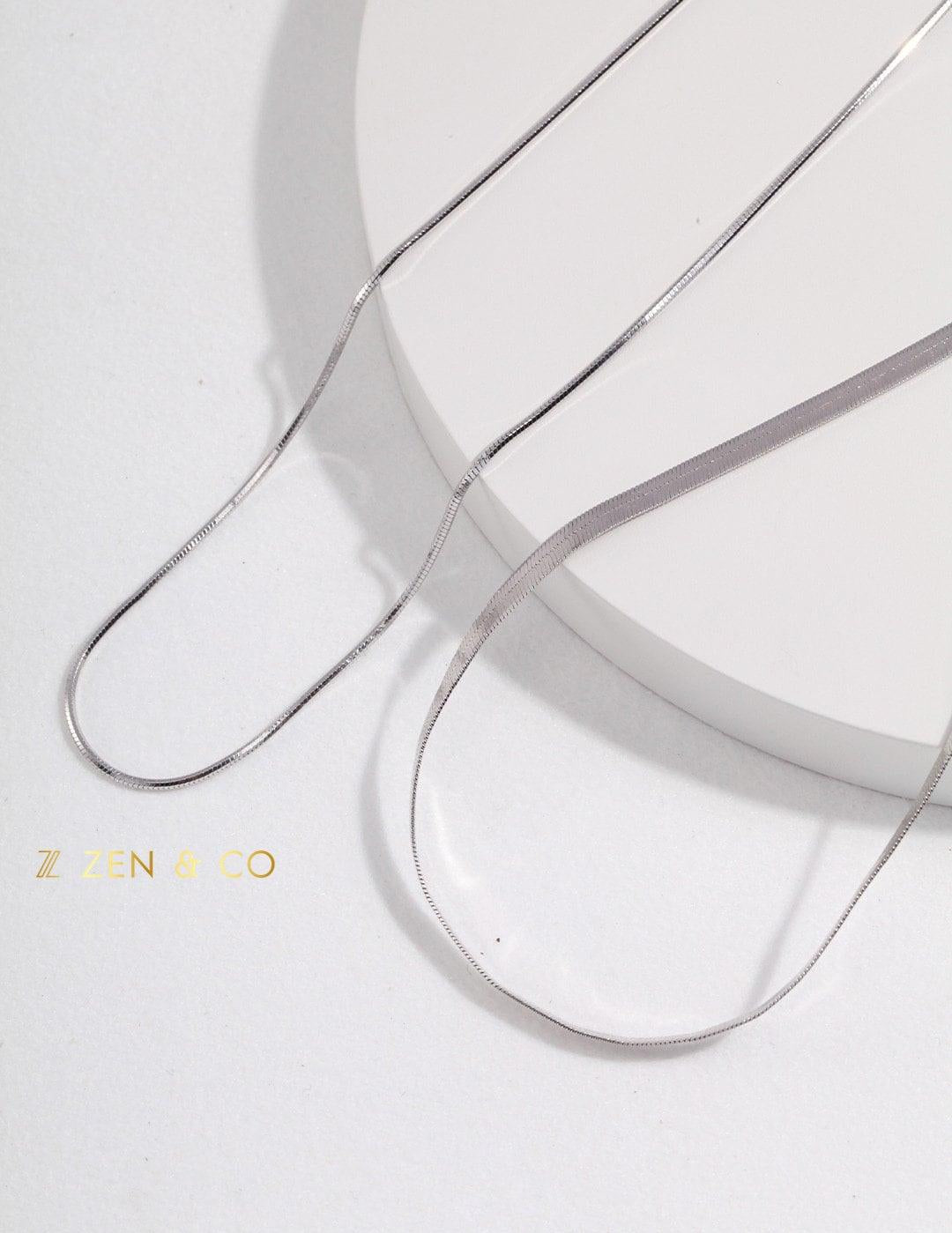 HERRINGBONE Minimalist Herringbone necklace - ZEN&CO Studio