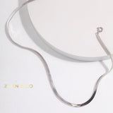 HERRINGBONE Minimalist Herringbone necklace - ZEN&CO Studio