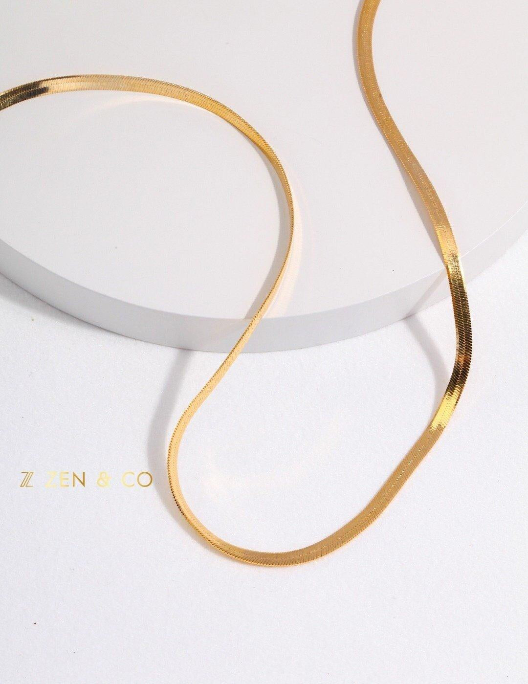 HERRINGBONE Minimalist Herringbone necklace - ZEN&CO Studio