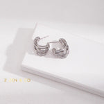 HUNTER Twist layer hoop earrings - ZEN&CO Studio