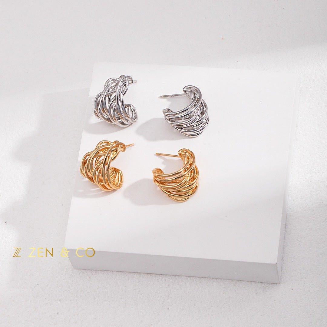 HUNTER Twist layer hoop earrings - ZEN&CO Studio