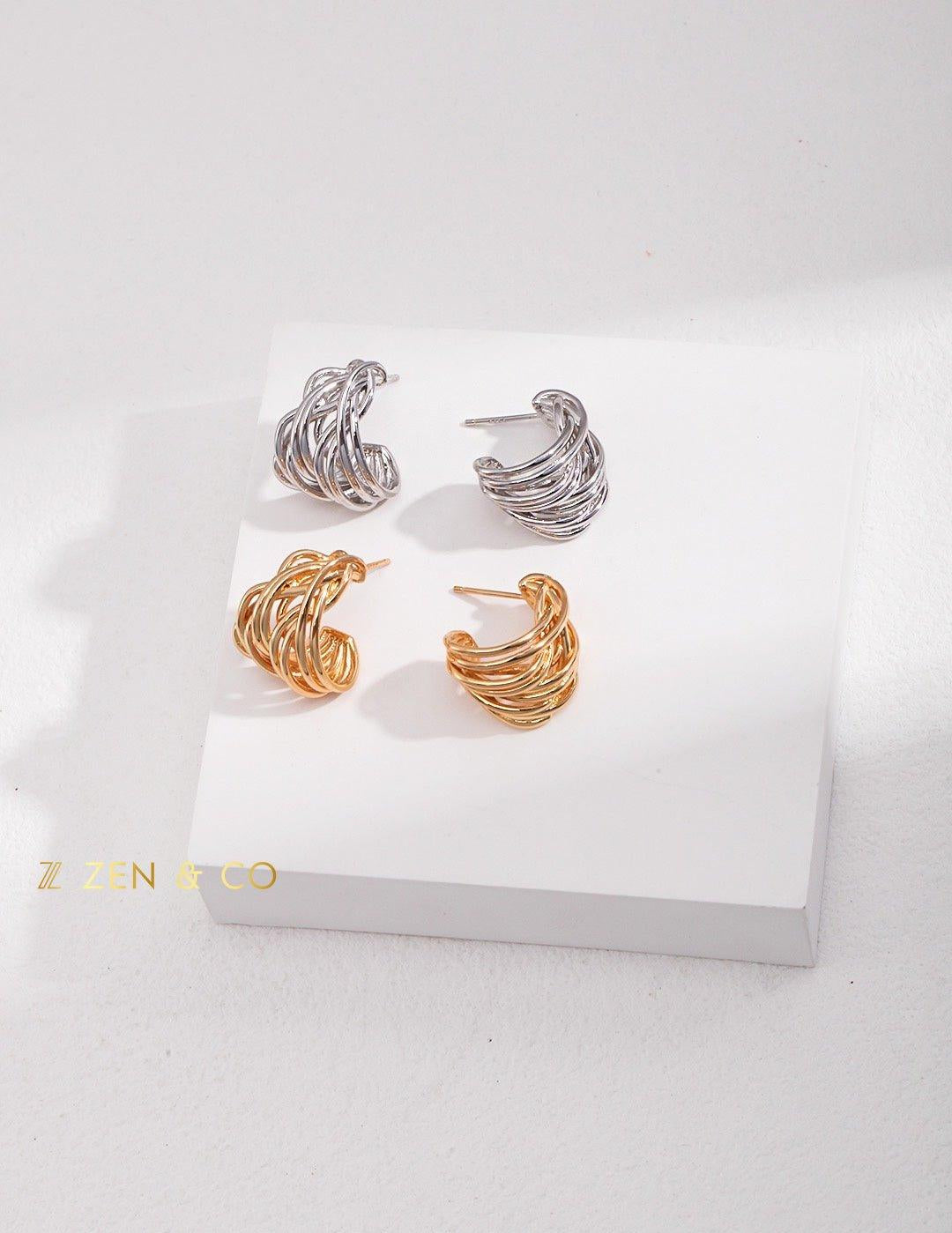 HUNTER Twist layer hoop earrings - ZEN&CO Studio