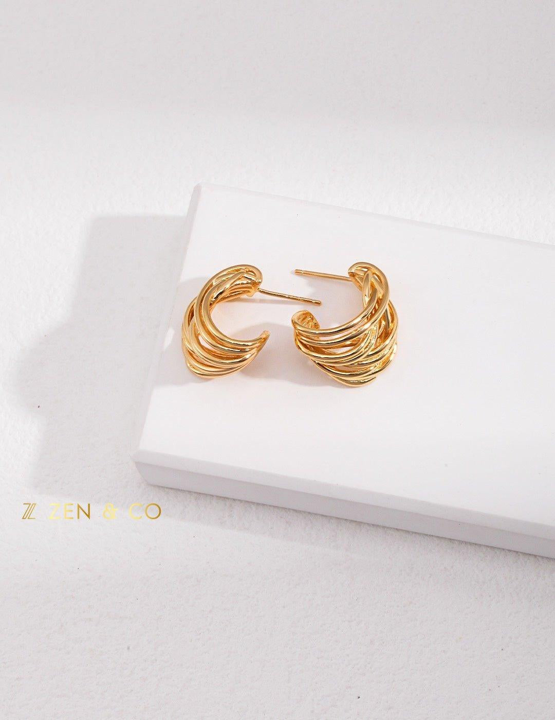 HUNTER Twist layer hoop earrings - ZEN&CO Studio