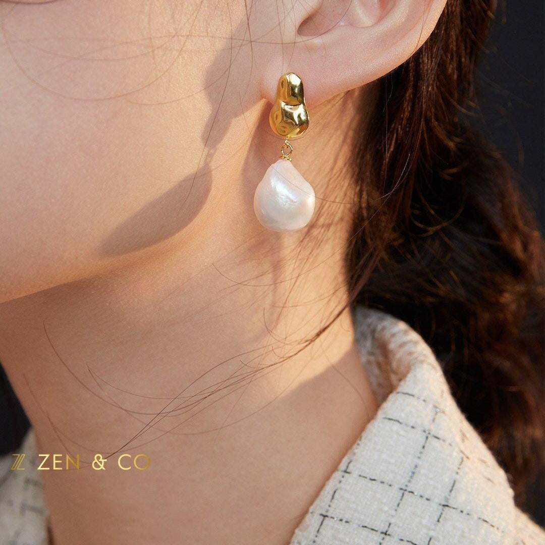 JANE Baroque pearl drop earrings - ZEN&CO Studio