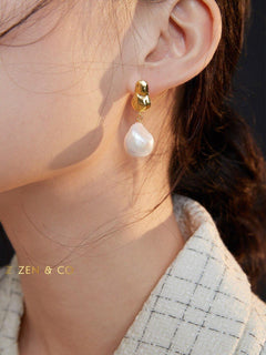 JANE Baroque pearl drop earrings - ZEN&CO Studio