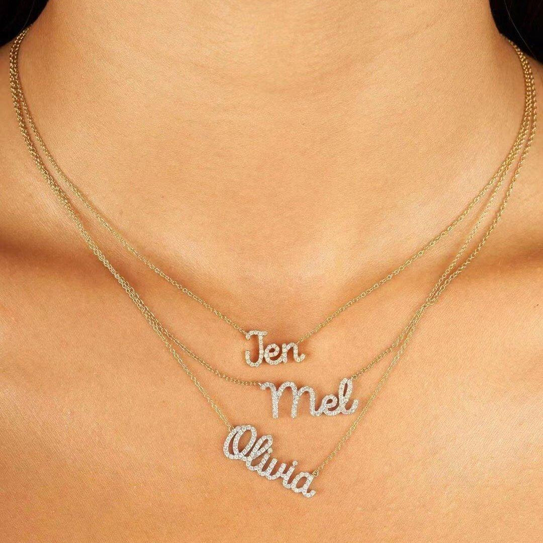 JESSICA Personalized Nameplate Necklace - ZEN&CO Studio