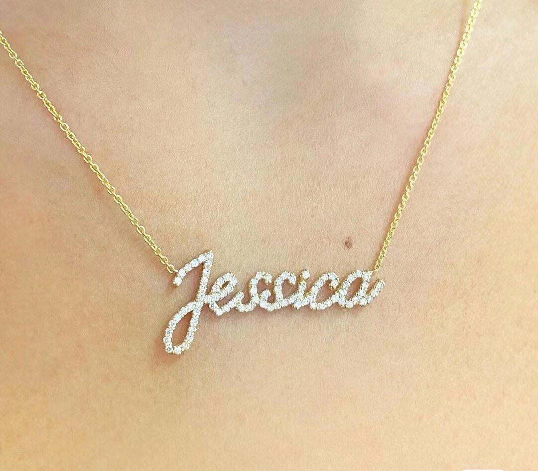 JESSICA Personalized Nameplate Necklace - ZEN&CO Studio