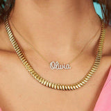 JESSICA Personalized Nameplate Necklace - ZEN&CO Studio